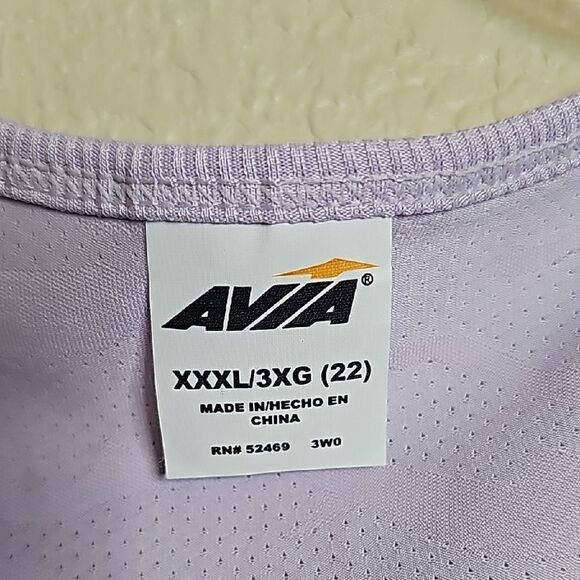 NWT Avia Purple Muscle Tee with Scoop Neck and Sleeveless Style XXXL - Picture 2 of 6